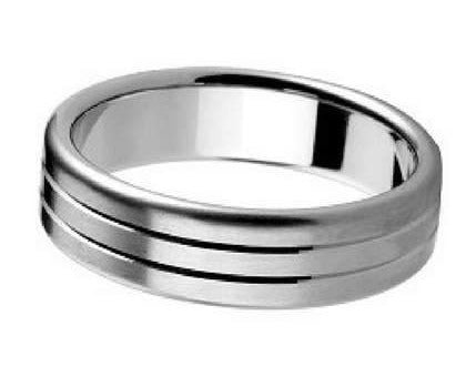5mm Mens Ring with F14 finish - Hamilton & Lewis Jewellery