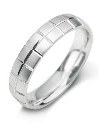 6mm Mens Ring with F19 finish - Hamilton & Lewis Jewellery
