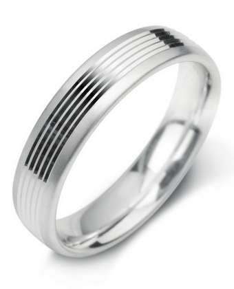 5mm Mens Ring with F20 finish - Hamilton & Lewis Jewellery