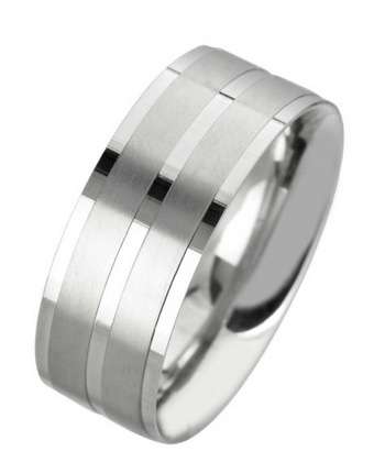 4mm Mens Ring with F22 finish - Hamilton & Lewis Jewellery