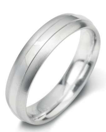 5mm Mens Ring with F25 finish - Hamilton & Lewis Jewellery