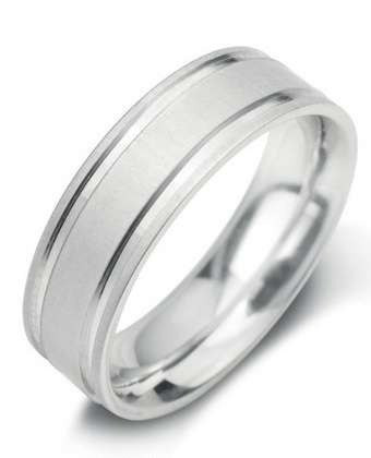 4mm Mens Ring with F28 finish - Hamilton & Lewis Jewellery