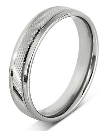 5mm Mens Ring with F34 finish - Hamilton & Lewis Jewellery