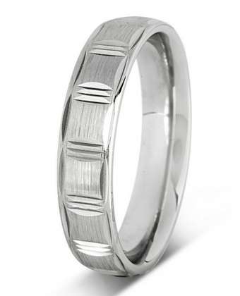 5mm Mens Ring with F35 finish - Hamilton & Lewis Jewellery