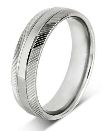 5mm Mens Ring with F37 finish - Hamilton & Lewis Jewellery