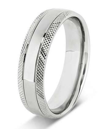 5mm Mens Ring with F38 finish - Hamilton & Lewis Jewellery