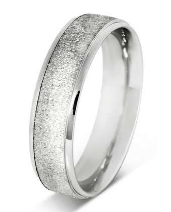 5mm Mens Ring with F46 finish - Hamilton & Lewis Jewellery