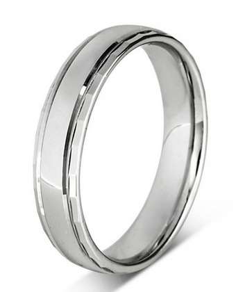 4mm Mens Ring with F47 finish - Hamilton & Lewis Jewellery