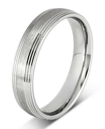 6mm Mens Ring with F48 finish - Hamilton & Lewis Jewellery
