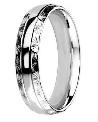 5mm Mens Ring with F57 finish - Hamilton & Lewis Jewellery