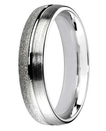 5mm Mens Ring with F69 finish - Hamilton & Lewis Jewellery