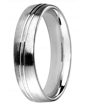 5mm Mens Ring with F70 finish - Hamilton & Lewis Jewellery