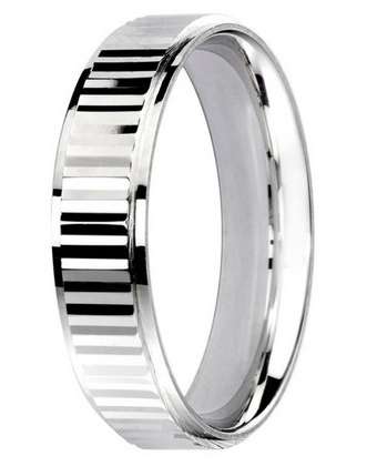 6mm Mens Ring with F71 finish - Hamilton & Lewis Jewellery