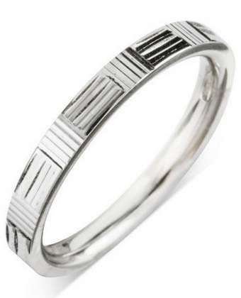 4mm Mens Ring with F75 finish - Hamilton & Lewis Jewellery