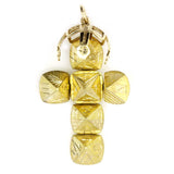 9ct Yellow Gold Masonic Handmade Orb Fob Ball Cross Pendant- Medium - Hamilton & Lewis Jewellery