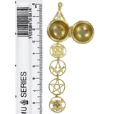 Rare Masonic Ladder Orb – Solid Silver and Gold Plated - Hamilton & Lewis Jewellery