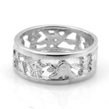 Masonic Wedding Ring in Solid 925 Silver - Hamilton & Lewis Jewellery