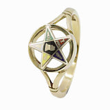 9ct Yellow Gold Order of the Eastern Star Masonic Ring - Hamilton & Lewis Jewellery