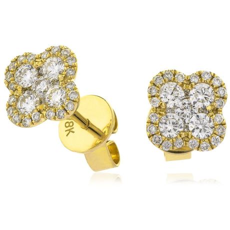 Flower Cluster Earring Set 0.50ct - 1.20ct - Hamilton & Lewis Jewellery