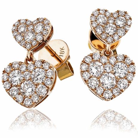 Diamond Drop Earring Set 1.05ct - Hamilton & Lewis Jewellery
