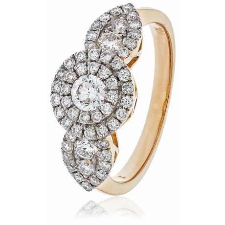 Classic Cocktail Cluster Ring 0.60ct - Hamilton & Lewis Jewellery