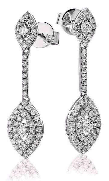 Diamond Drop Earring Set 0.80ct - Hamilton & Lewis Jewellery