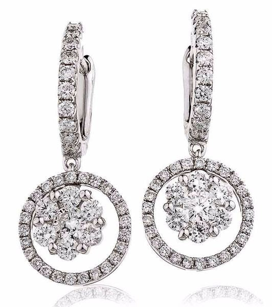 Diamond Drop Earring Set 1.20ct - Hamilton & Lewis Jewellery