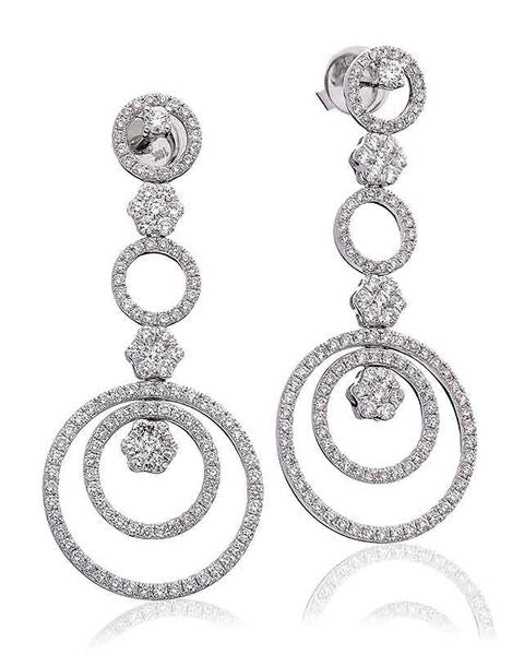 Diamond Drop Earring Set 3.00ct - Hamilton & Lewis Jewellery