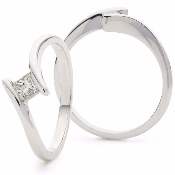 Princess Solitaire Ring 0.25ct - Hamilton & Lewis Jewellery