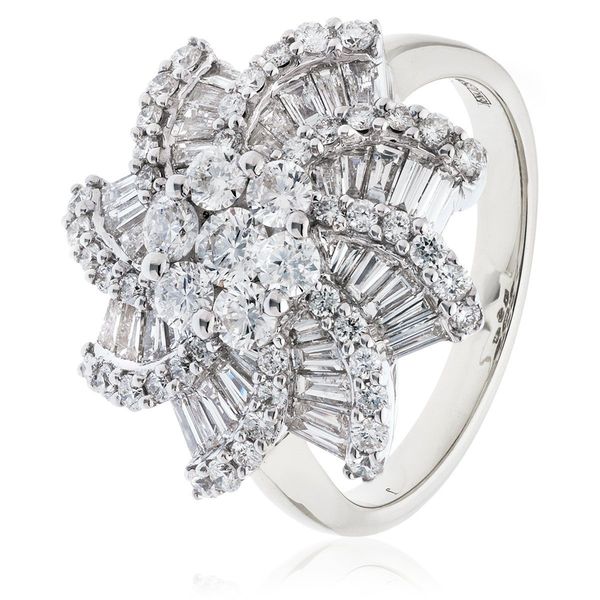 Classic Cocktail Cluster Ring 1.20ct - 2.00ct - Hamilton & Lewis Jewellery