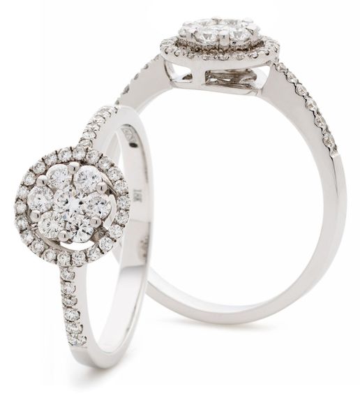 Classic Cocktail Cluster Ring 0.50ct - Hamilton & Lewis Jewellery