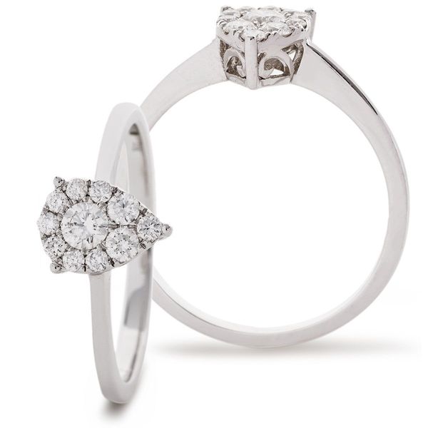 Classic Cocktail Cluster Ring 0.33ct - Hamilton & Lewis Jewellery