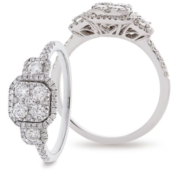 Classic Cocktail Cluster Ring 0.70ct - Hamilton & Lewis Jewellery