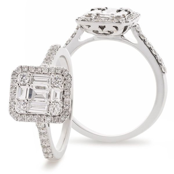 Classic Cocktail Cluster Ring 0.60ct - 1.40ct - Hamilton & Lewis Jewellery