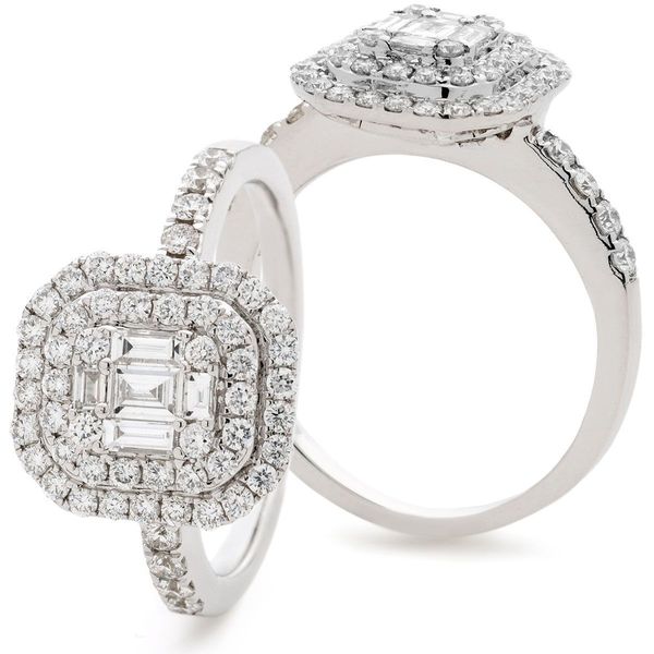 Classic Cocktail Cluster Ring 0.90ct - Hamilton & Lewis Jewellery