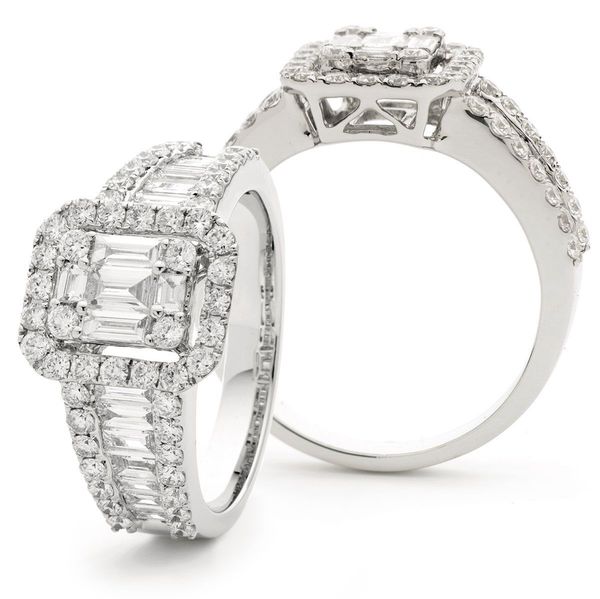 Classic Cocktail Cluster Ring 1.25ct - 1.60ct - Hamilton & Lewis Jewellery