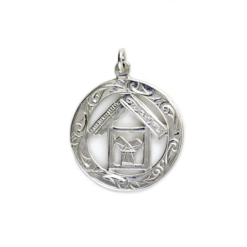 Sterling Silver 925 Masonic Pendant with TAU Symbol - Hamilton & Lewis Jewellery
