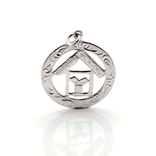 Sterling Silver 925 Masonic Pendant with TAU Symbol - Hamilton & Lewis Jewellery