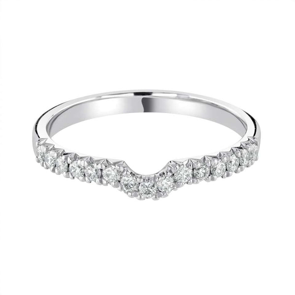 Scalloped shaped wedding ring - Hamilton & Lewis Jewellery