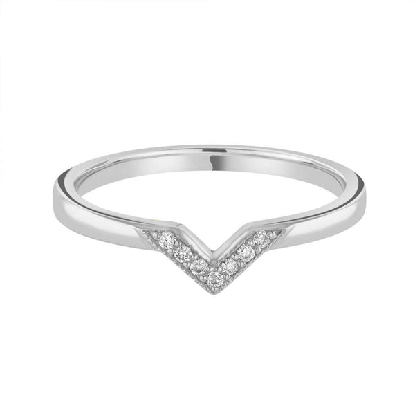 Grain Set shaped wedding ring - Hamilton & Lewis Jewellery
