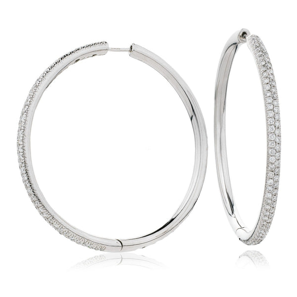 Diamond Hoop Earring Set 1.50ct - Hamilton & Lewis Jewellery