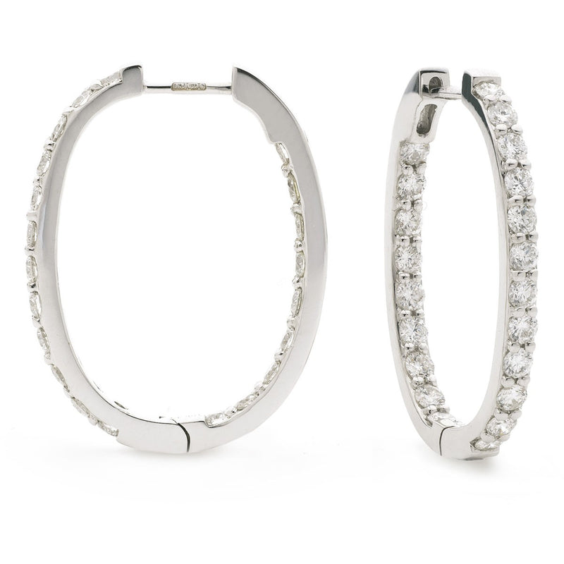 Diamond Hoop Earring Set 1.30ct - Hamilton & Lewis Jewellery