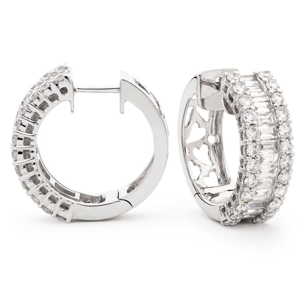 Diamond Hoop Earring Set 0.65ct - 2.50ct - Hamilton & Lewis Jewellery
