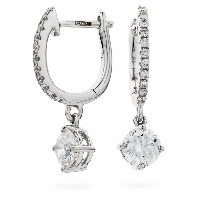 Diamond Drop Earring Set 0.75ct - 1.15ct - Hamilton & Lewis Jewellery