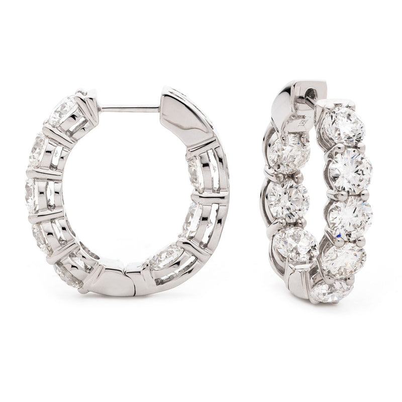 Diamond Hoop Earring Set 1.65ct - 4.50ct - Hamilton & Lewis Jewellery